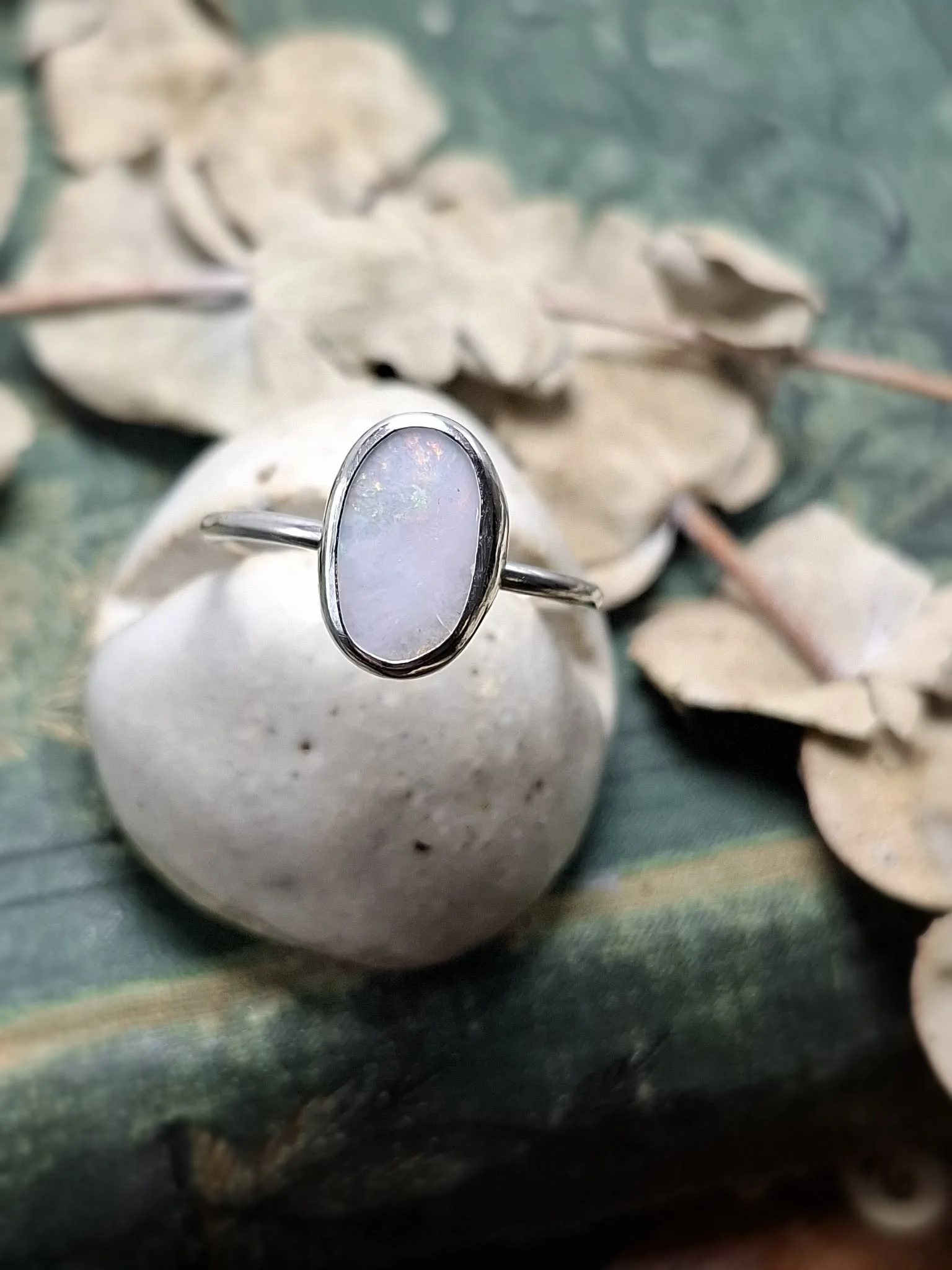 Australian Opal Ring Size 10 1/4