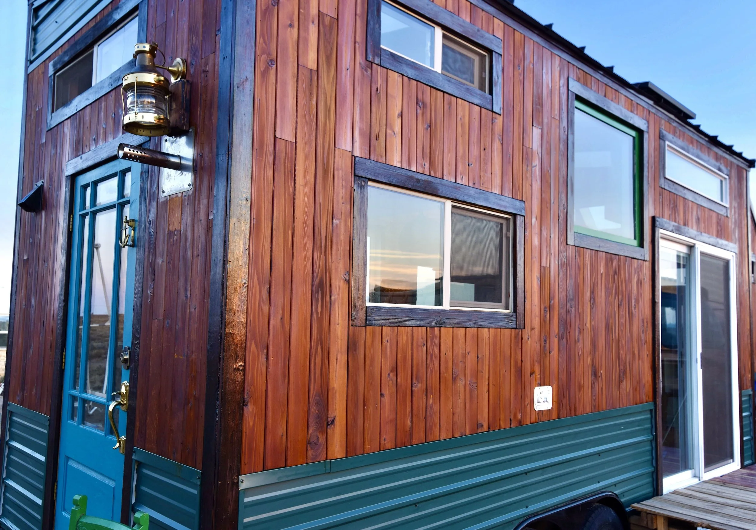 Tiny house front and back door