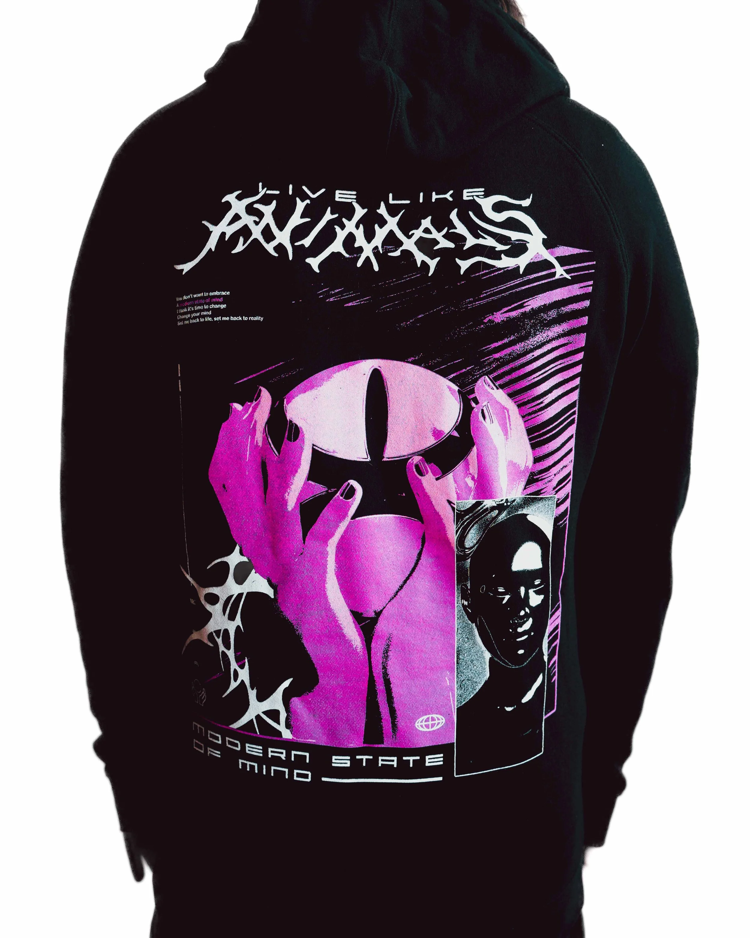 'Modern State of Mind' Black Supply Hoodie