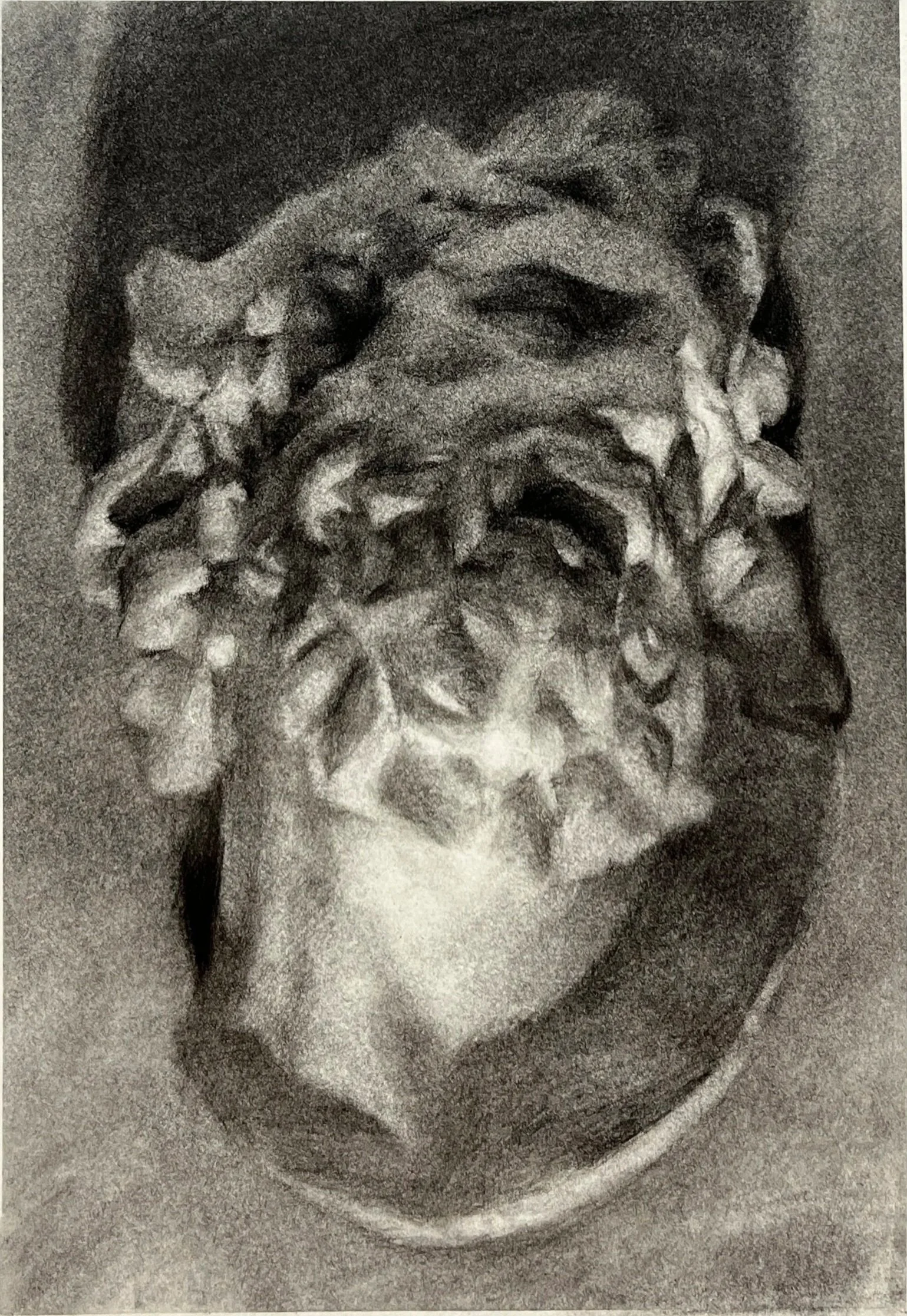 charcoal on paper, 9" x 12", 2024