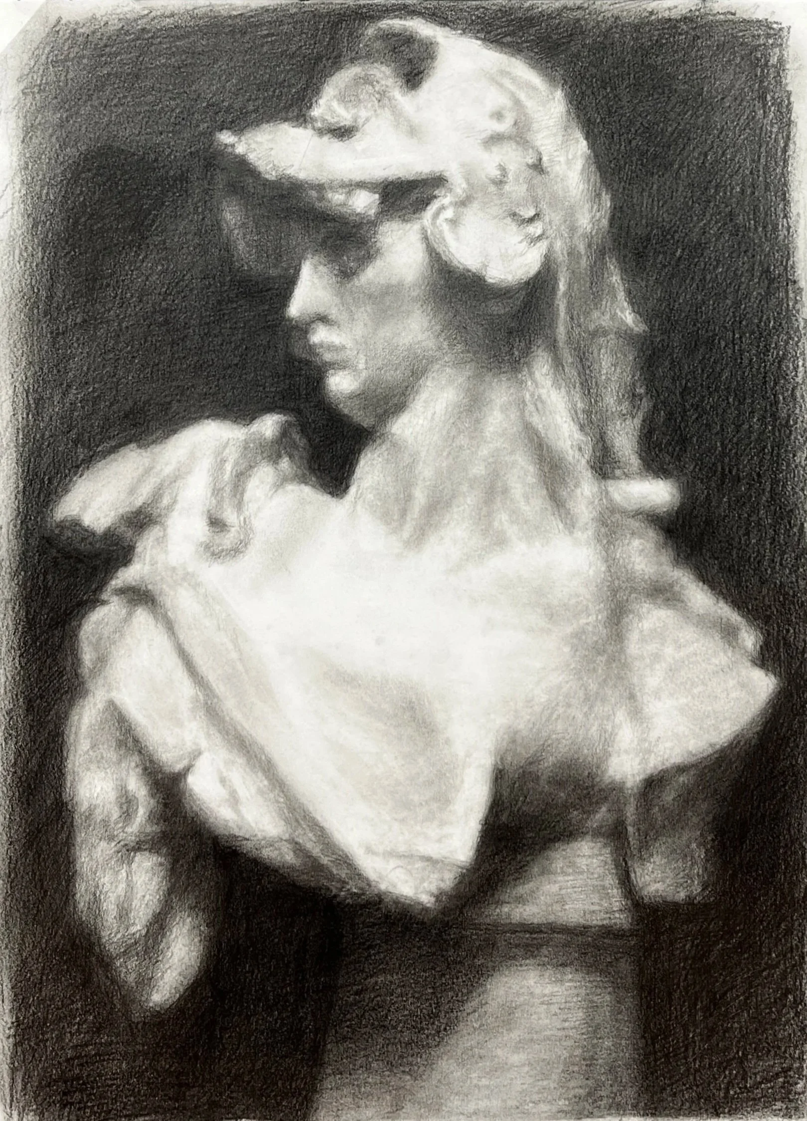 pencil on paper, 9" x 12", 2024