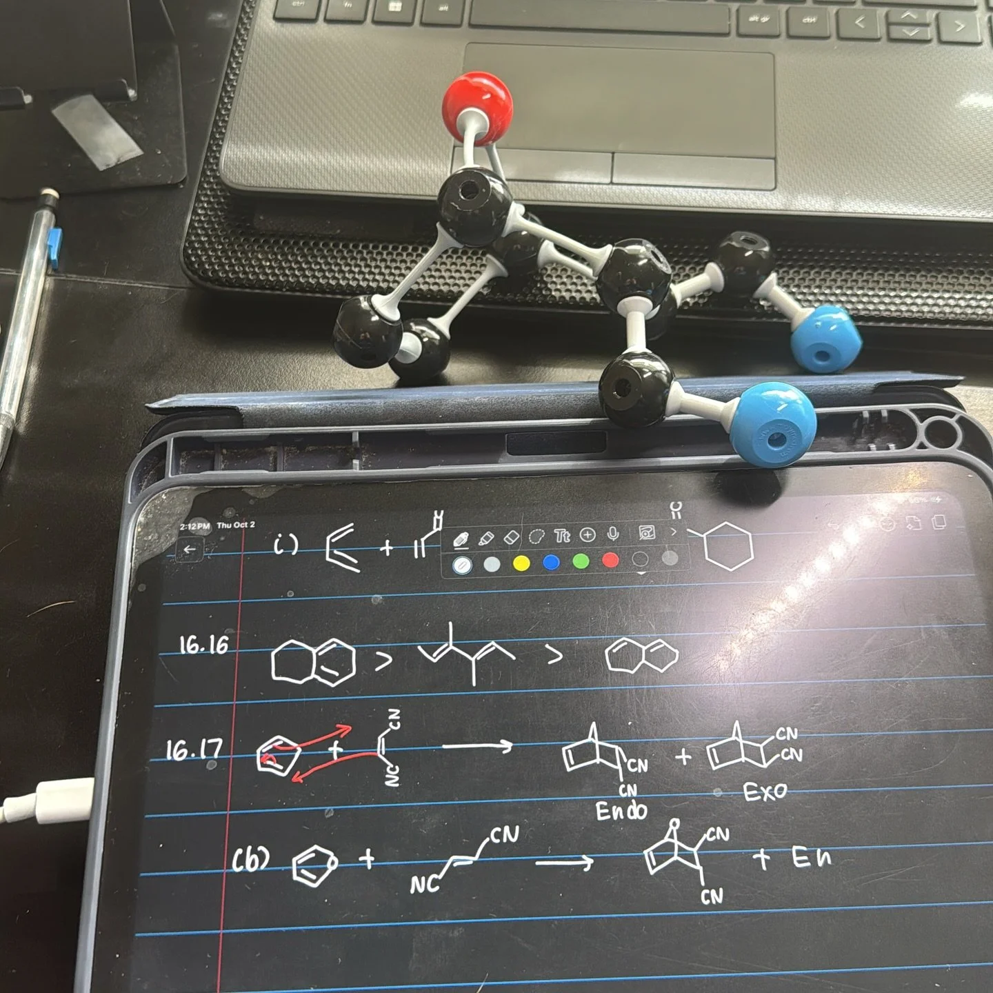 Retaking Organic chemistry for upper devision credit has been very rewarding. It has really helped build my confidence as a student and chemist. 
This chapter is all about dienes, two double bounds. When you have the pattern double, single, double bo