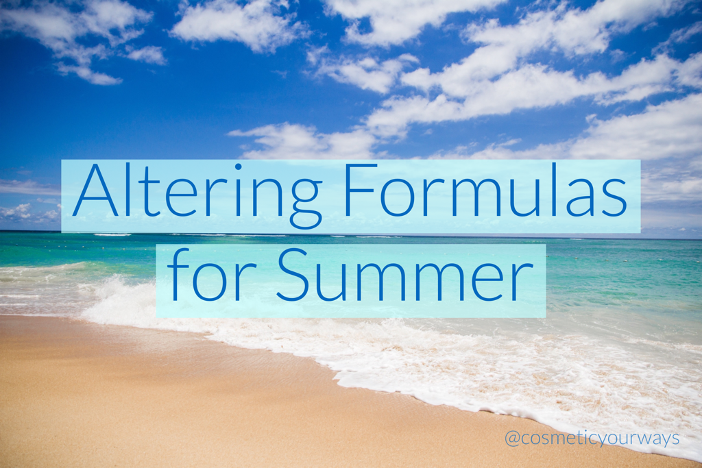 Altering Formulations For Summer