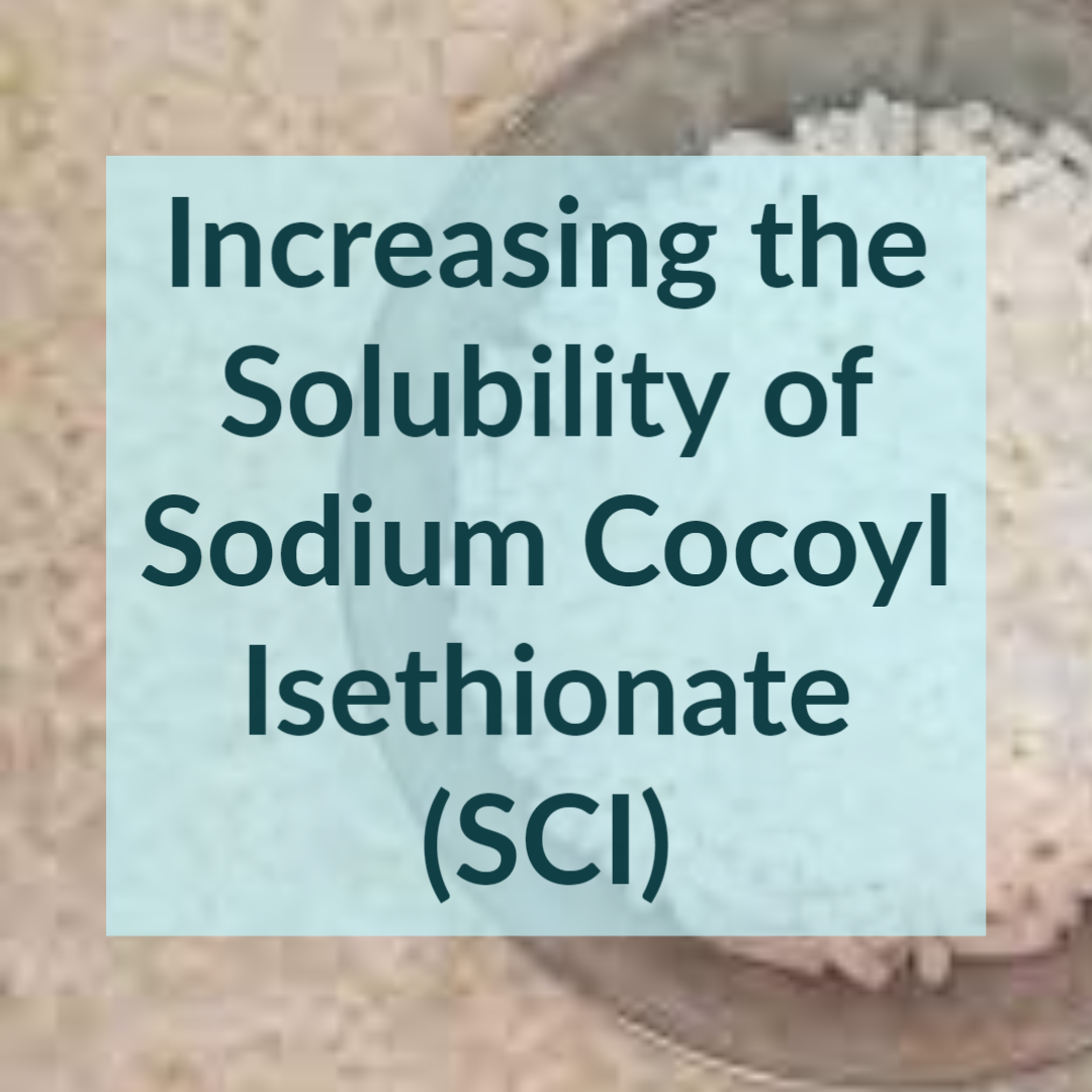 Increasing the Solubility of SCI + Test Results