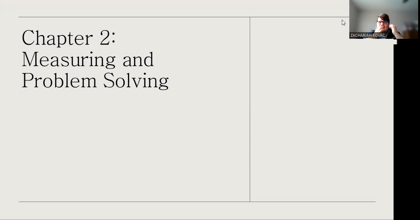 Chapter 2: Measurements and Problem Solving Video Lecture