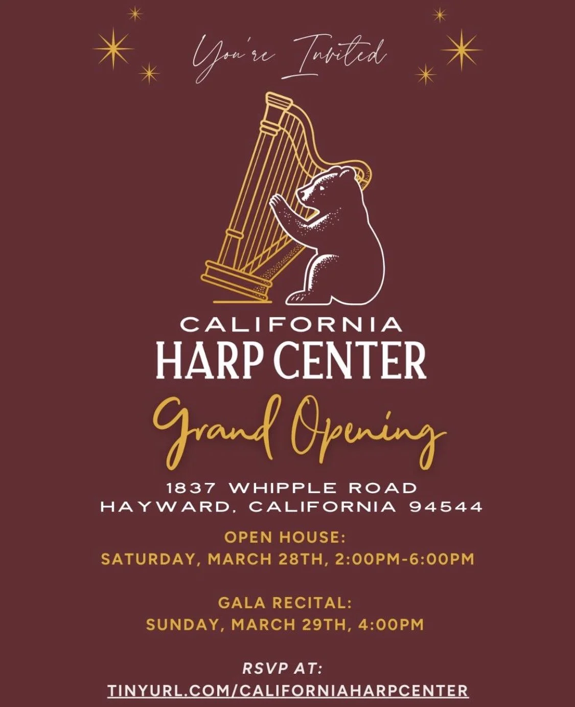 California Harp Center Grand Opening Recital
