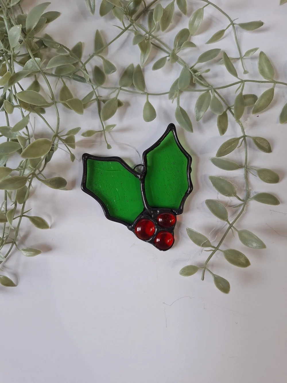 STAINED GLASS WORKSHOP - HOLLY & BERRIES