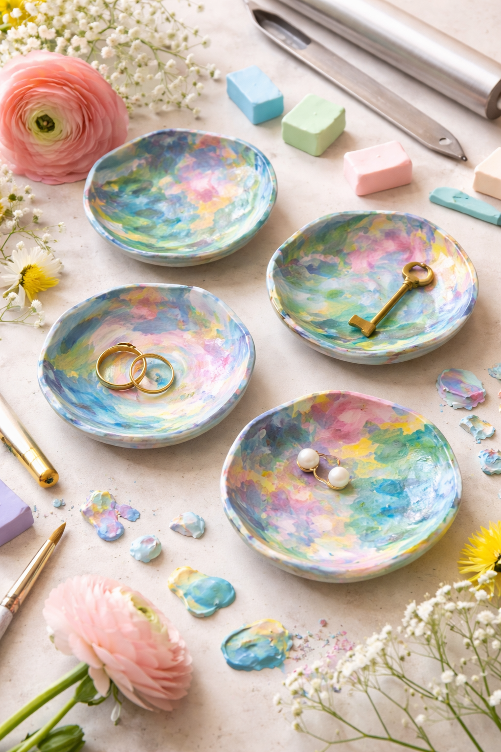PAINTING WITH CLAY: MONET TRINKET DISHES