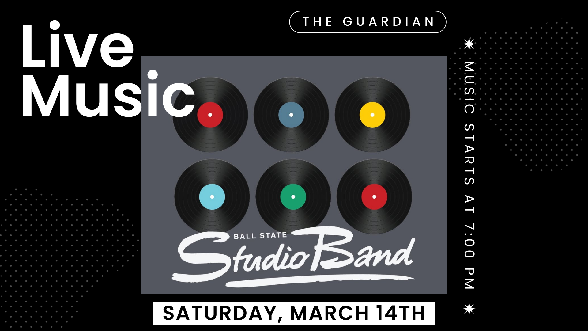 LIVE MUSIC AT GUARDIAN: BALL STATE STUDIO BAND