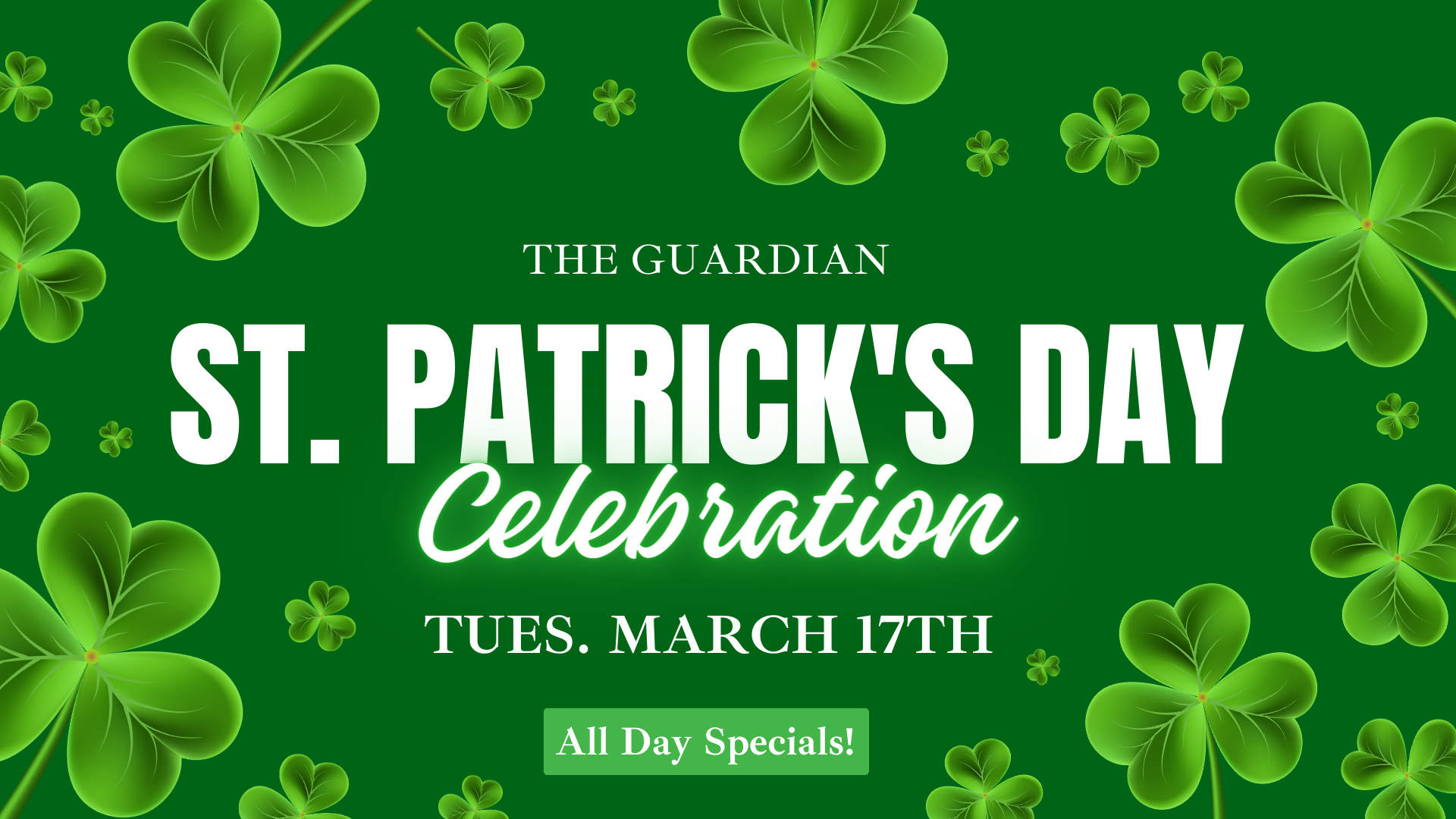 St. PATRICK’S DAY AT GBC!