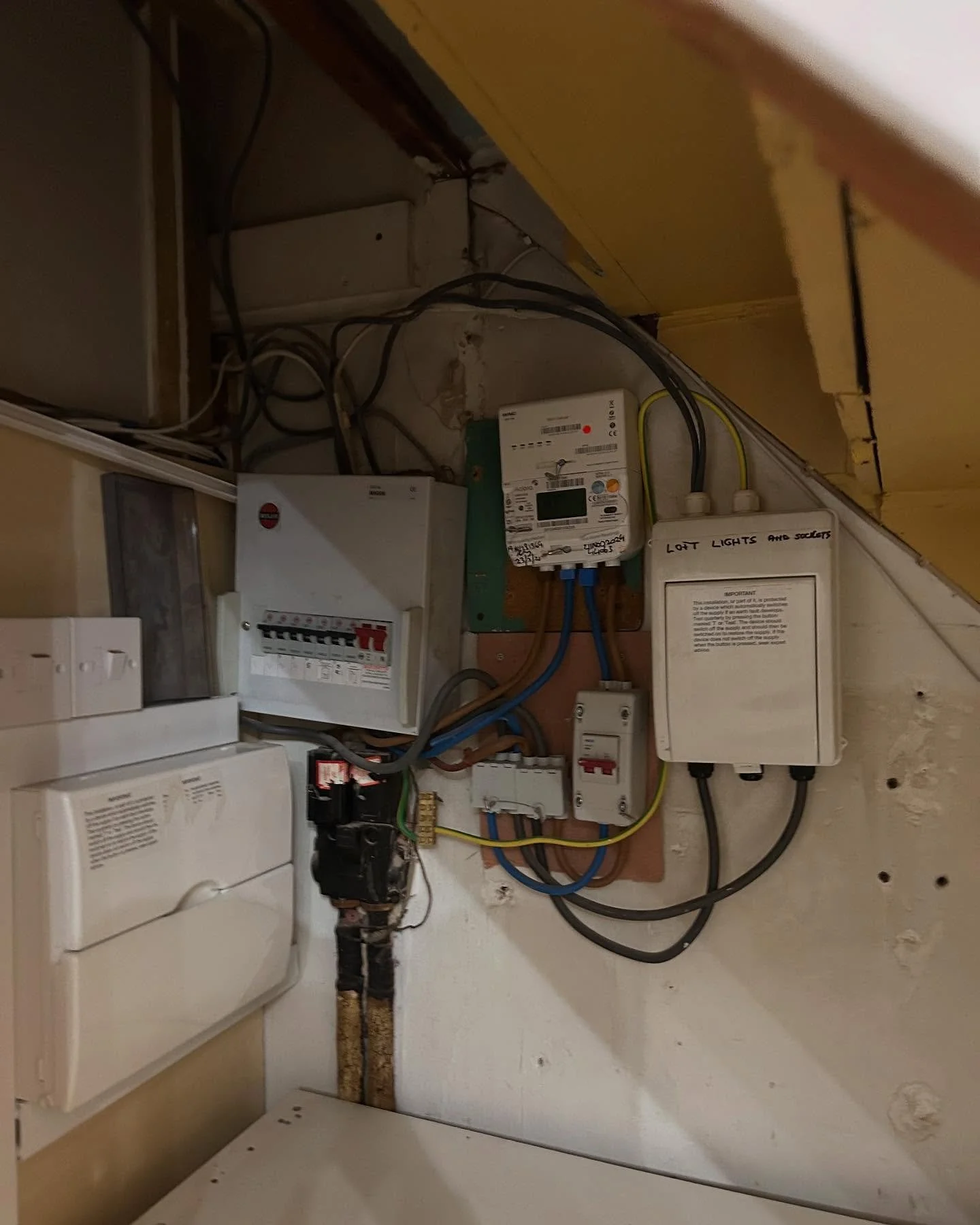 A tripping circuit, a smell of burning, a lack of RCDs. This install was in dire need of an upgrade &amp; we was more than happy to assist this customer. 3 consumer units into a @cpfusebox  21W consumer unit,Surge Protective Device &amp; Type A RCBO'