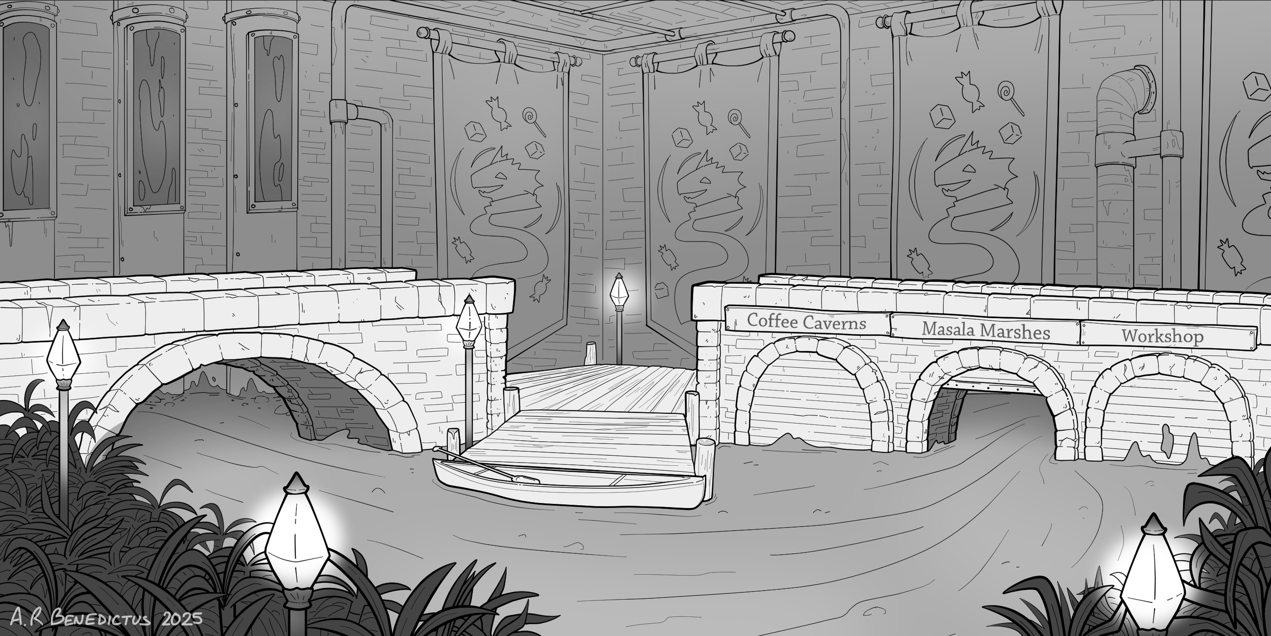 Commissioned by Brass Dragon Bistro for "Fiara's Factory Fiasco!"