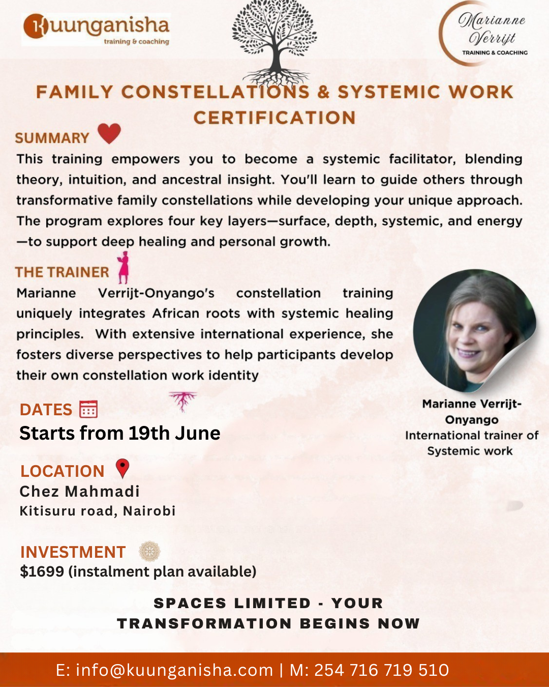 FAMILY CONSTELLATIONS & SYSTEMIC WORK CERTIFICATION