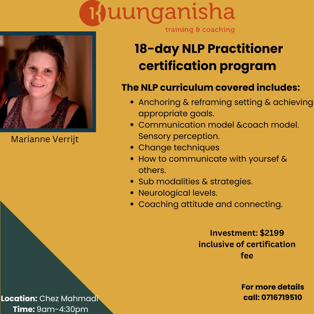 18-DAY NLP  PRACTIONER CERTICATION PROGRAM