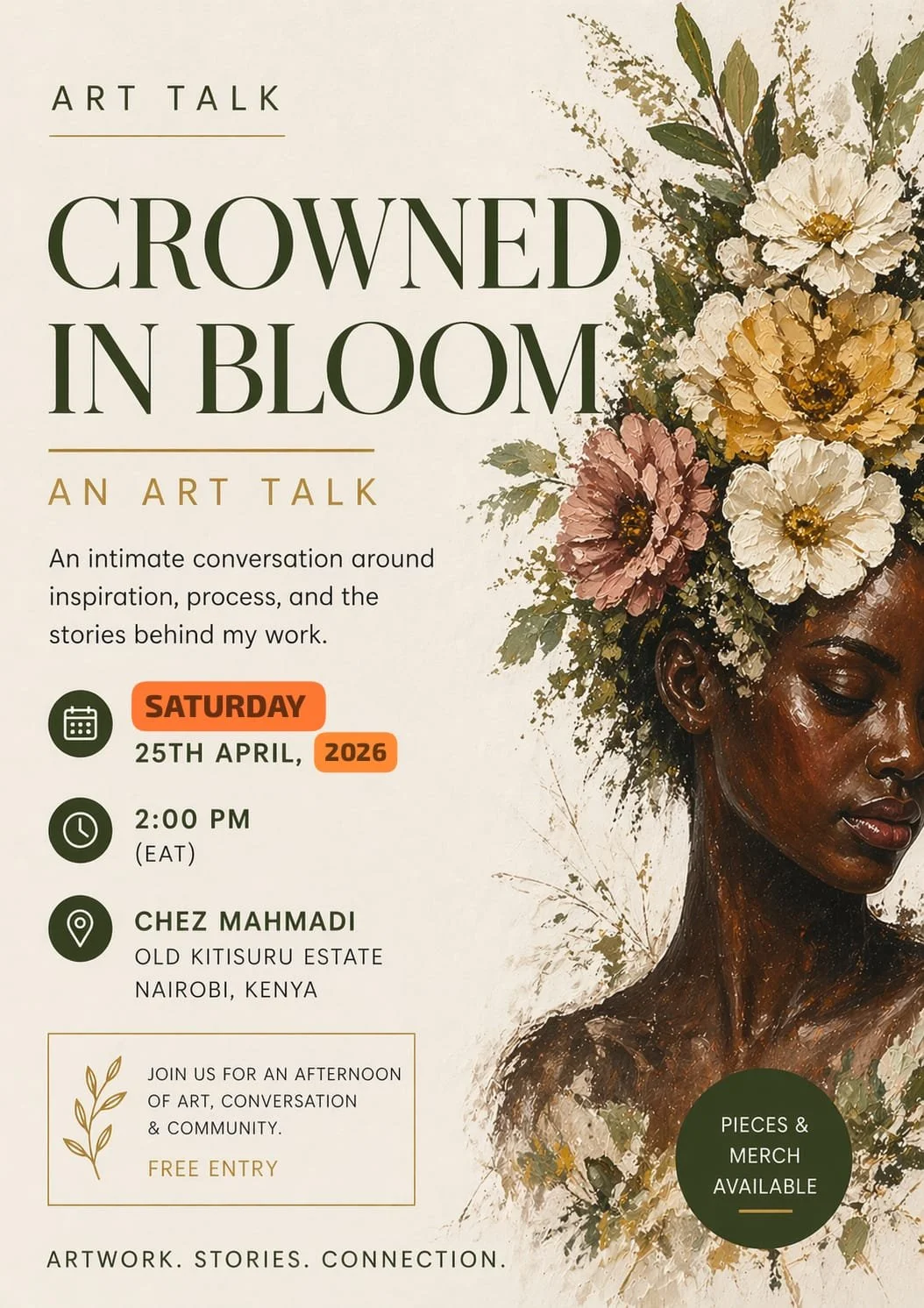 CROWN IN BLOOM ART TALK