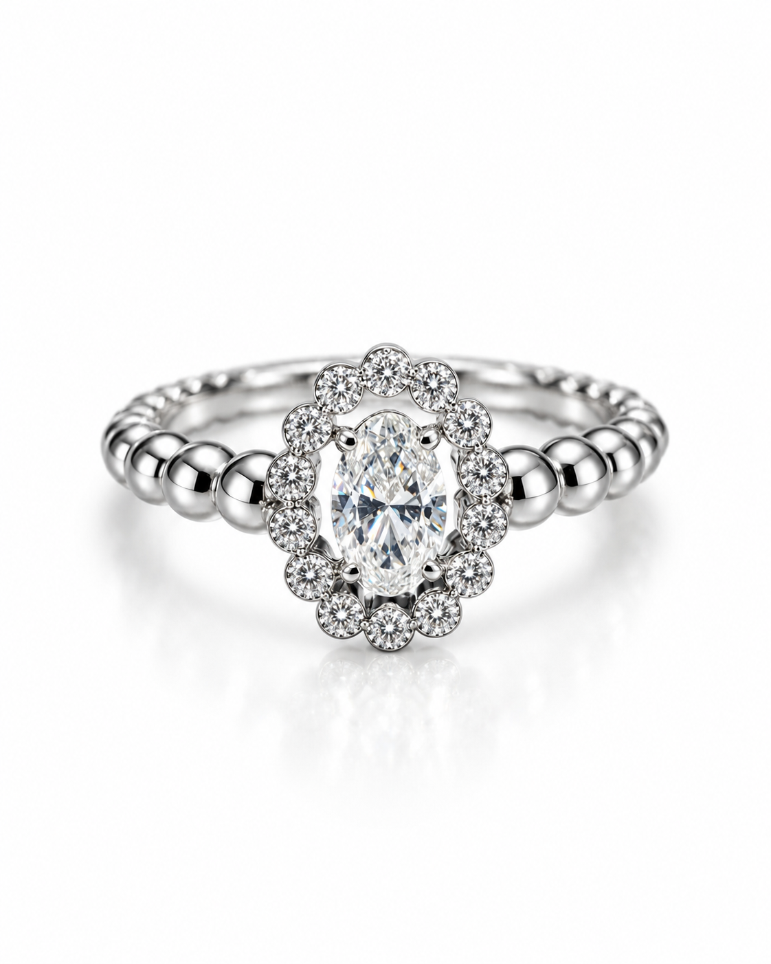 AIR Oval Diamond Ring