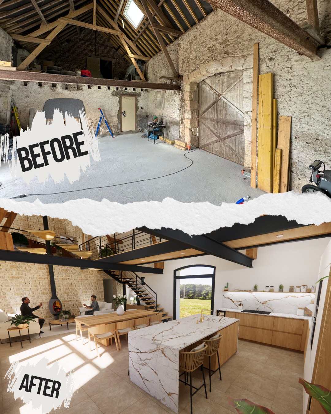 rénovation d'une grange