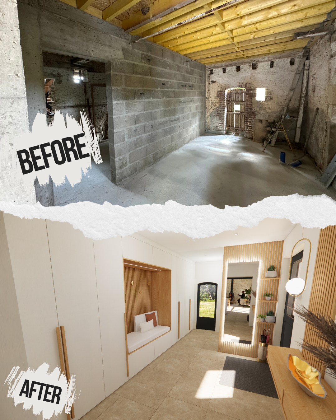 agencement sur mesure meuble entrée 