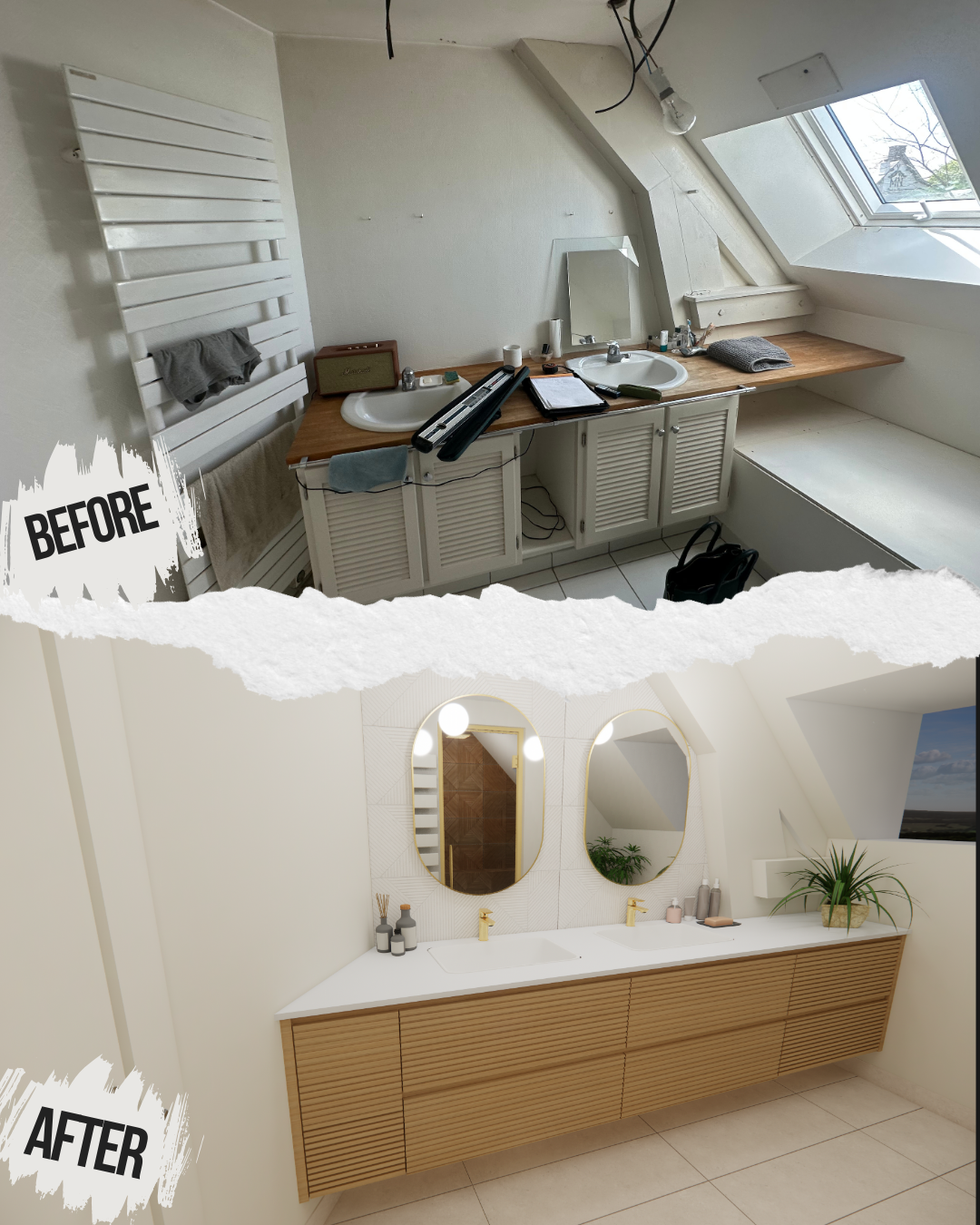 création meuble de salle de bain sur mesure 