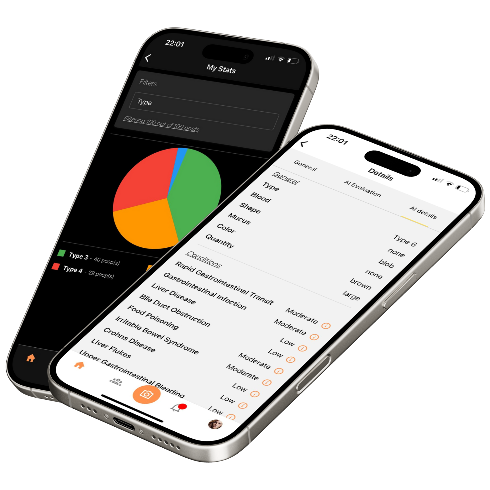 PoopCheck AI analyzing stool image to classify stool type using the Bristol Stool Chart