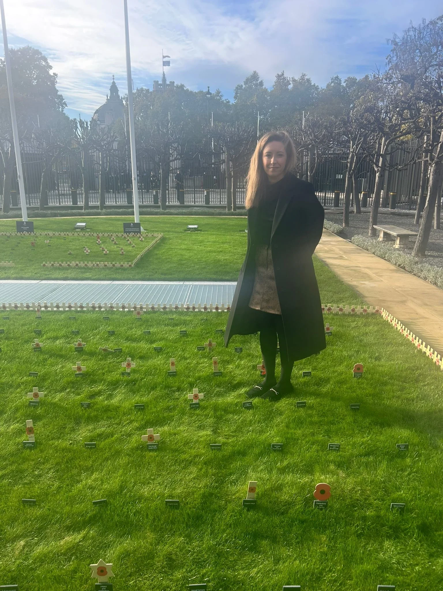 Remembrance tribute in New Palace Yard 