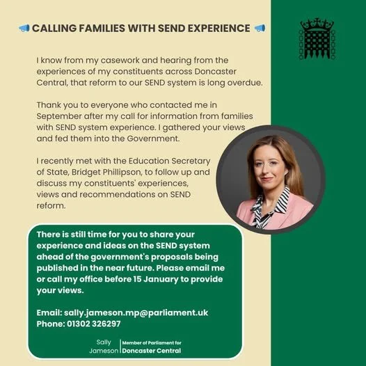 Calling Families With SEND Experience 