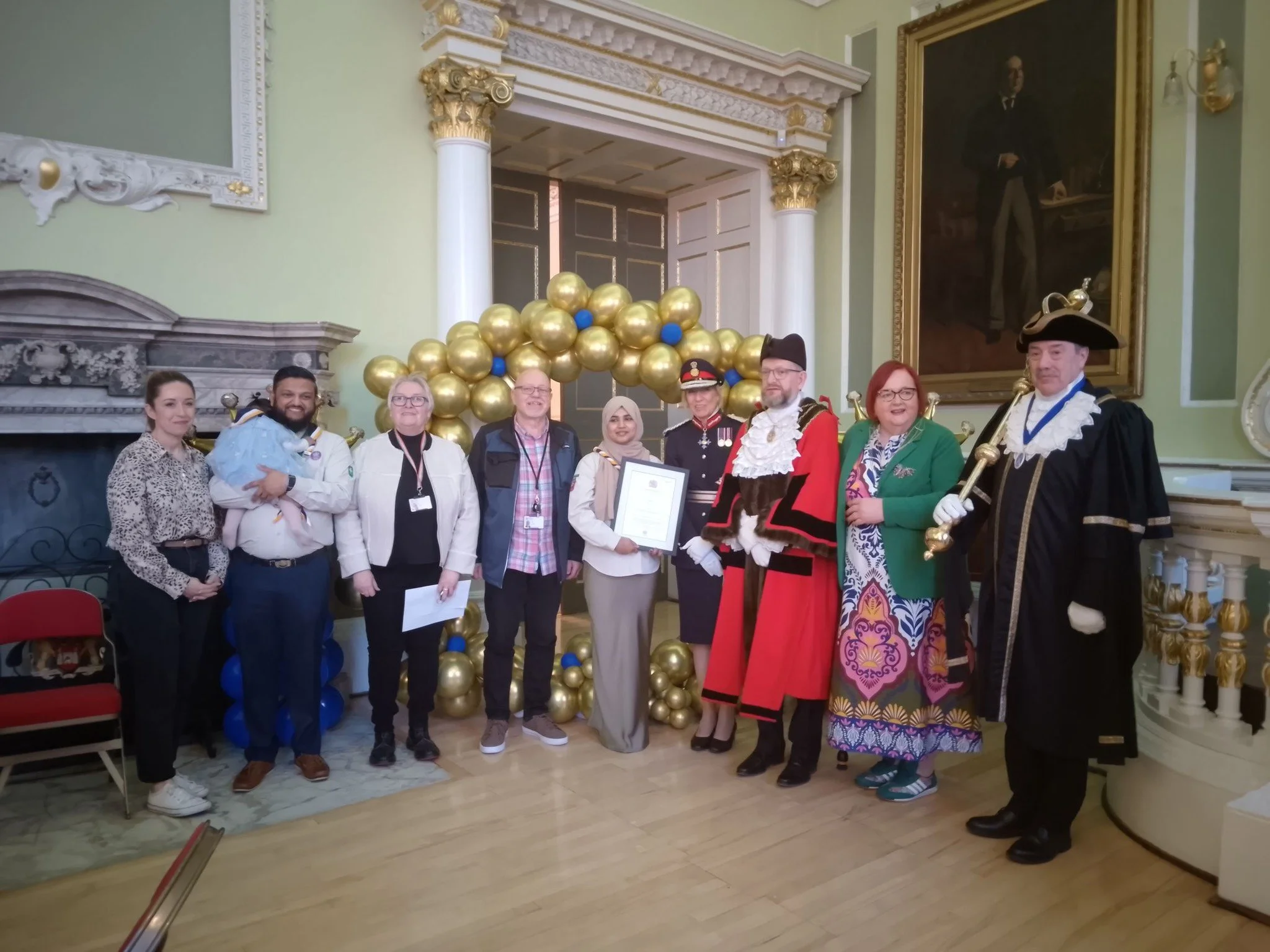 Hunafa Scout Group Receive Kings Award 
