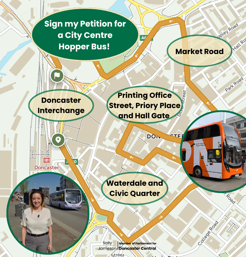 Sign my Petition for a City Centre Hopper Bus! — Sally Jameson MP