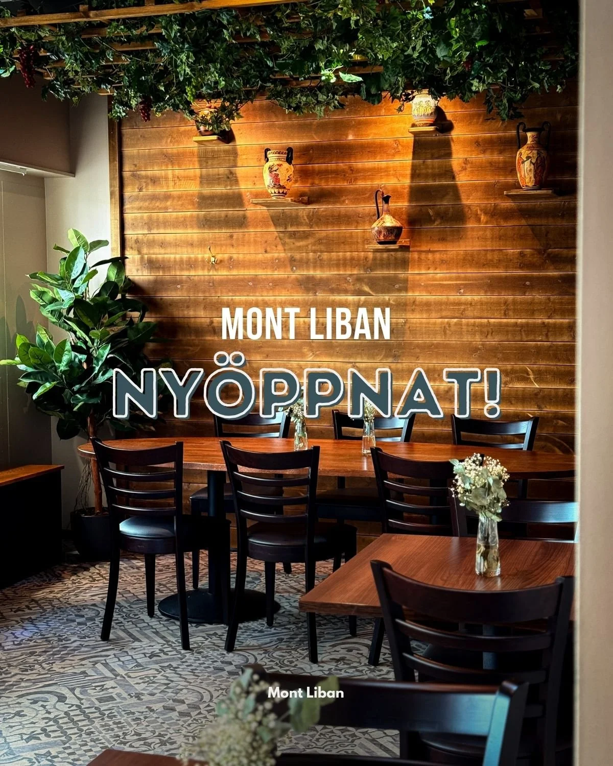 Äkta libanesisk mat nära dig! Välkommen till Mont Liban, här möts tradition, fest och libanesisk gästfrihet i en atmosfär du inte vill missa. 🇱🇧 
Njut av vår vällagade lunch, ta med dig favoriterna som