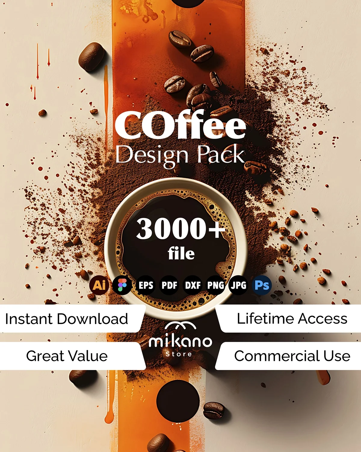 3000+ Coffee SVG Design Bundle | Funny Quotes, Cafe Art (Commercial Use)