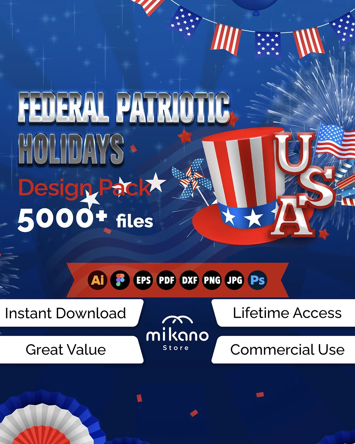 Federal Patriotic Holidays Design Pack Product Cover copy.webp