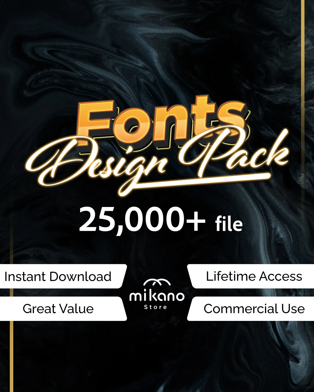 25,000 Font Commercial Use Bundle | SVG, TTF & OTF Font Pack for Cricut, Canva and Graphic Design | Premium Typeface Vault