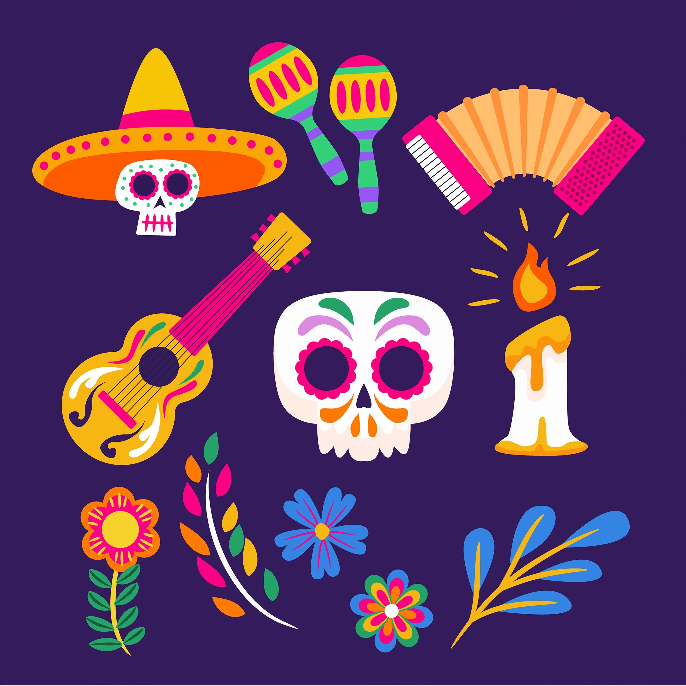 Day of the Dead Design Pack Product Preview 4 .webp