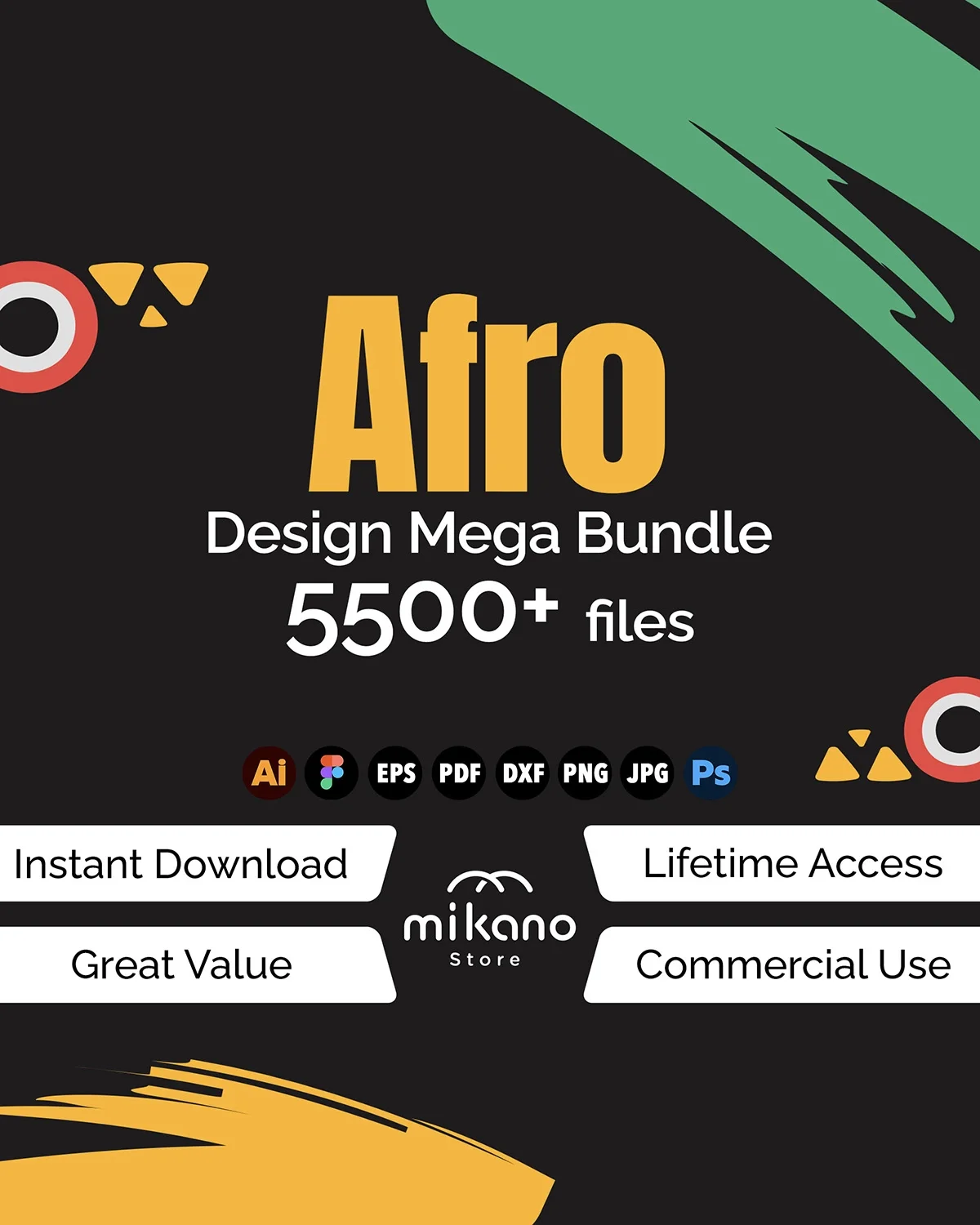 Afrocentric SVG Bundle | African Culture Graphics, Tribal Patterns (Digital Download)