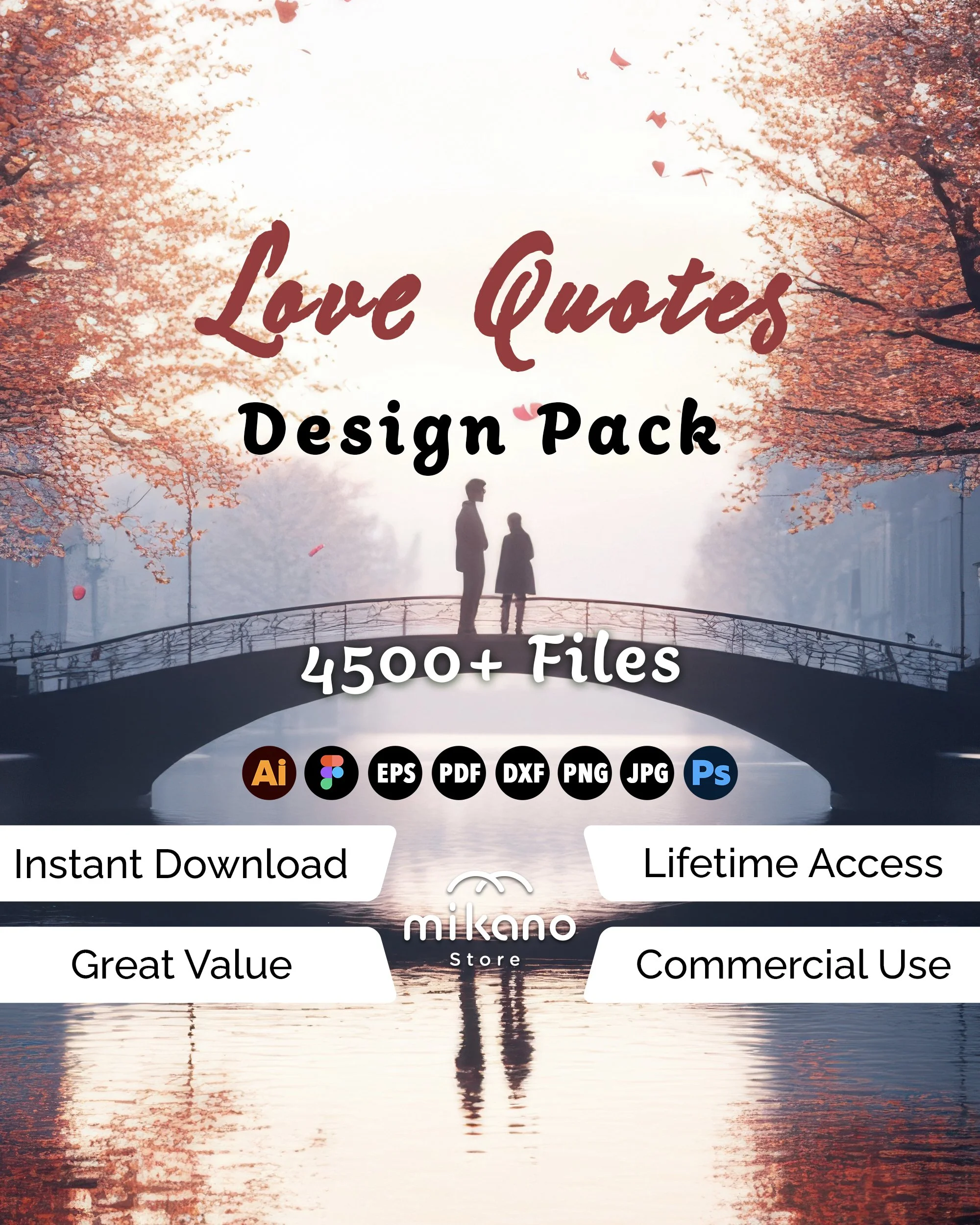 4500+ Love Quotes SVG Bundle | Romantic Graphics, Heart, Couple Icons (Digital Download)