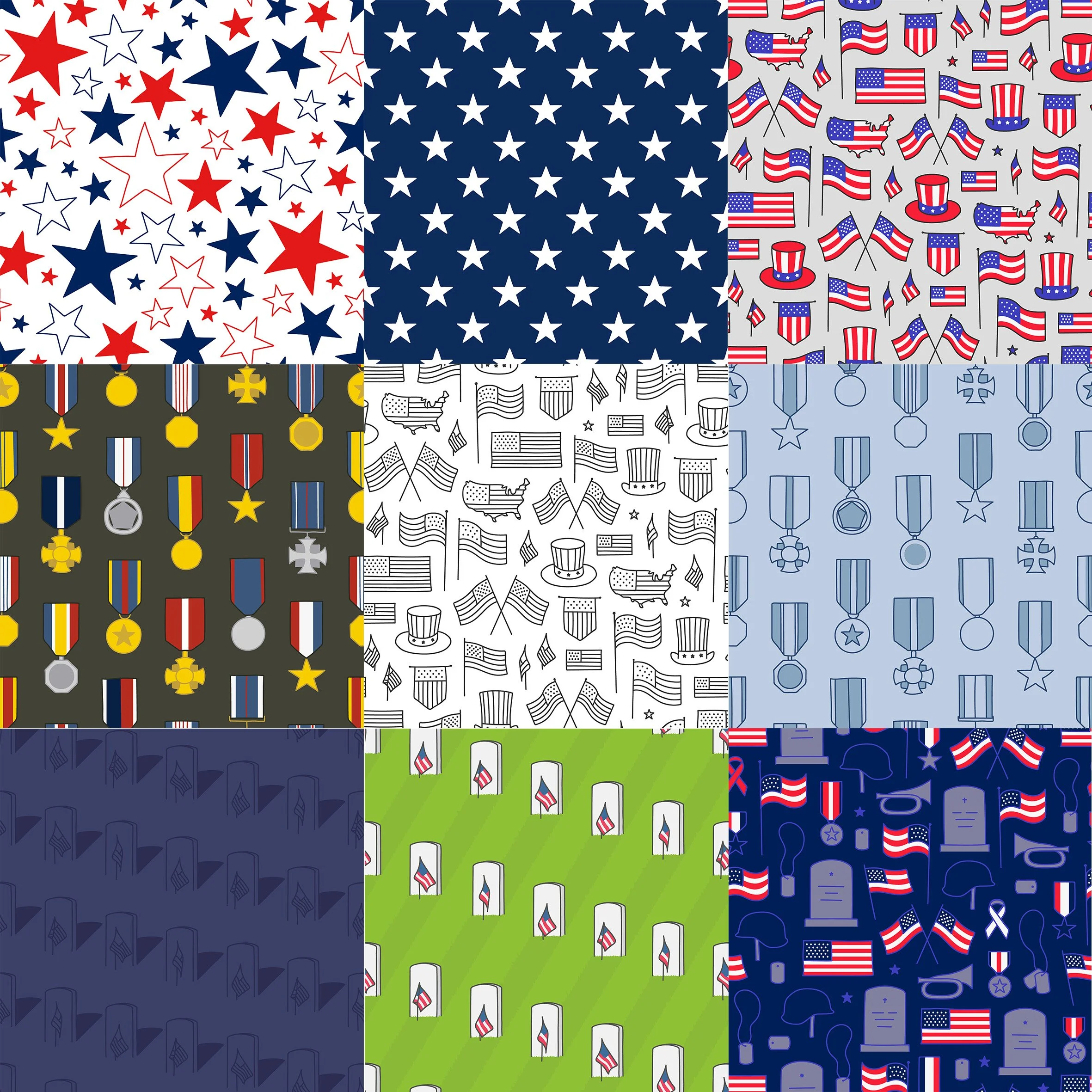 Federal Patriotic Holidays Design Pack Product Preview 6.jpg