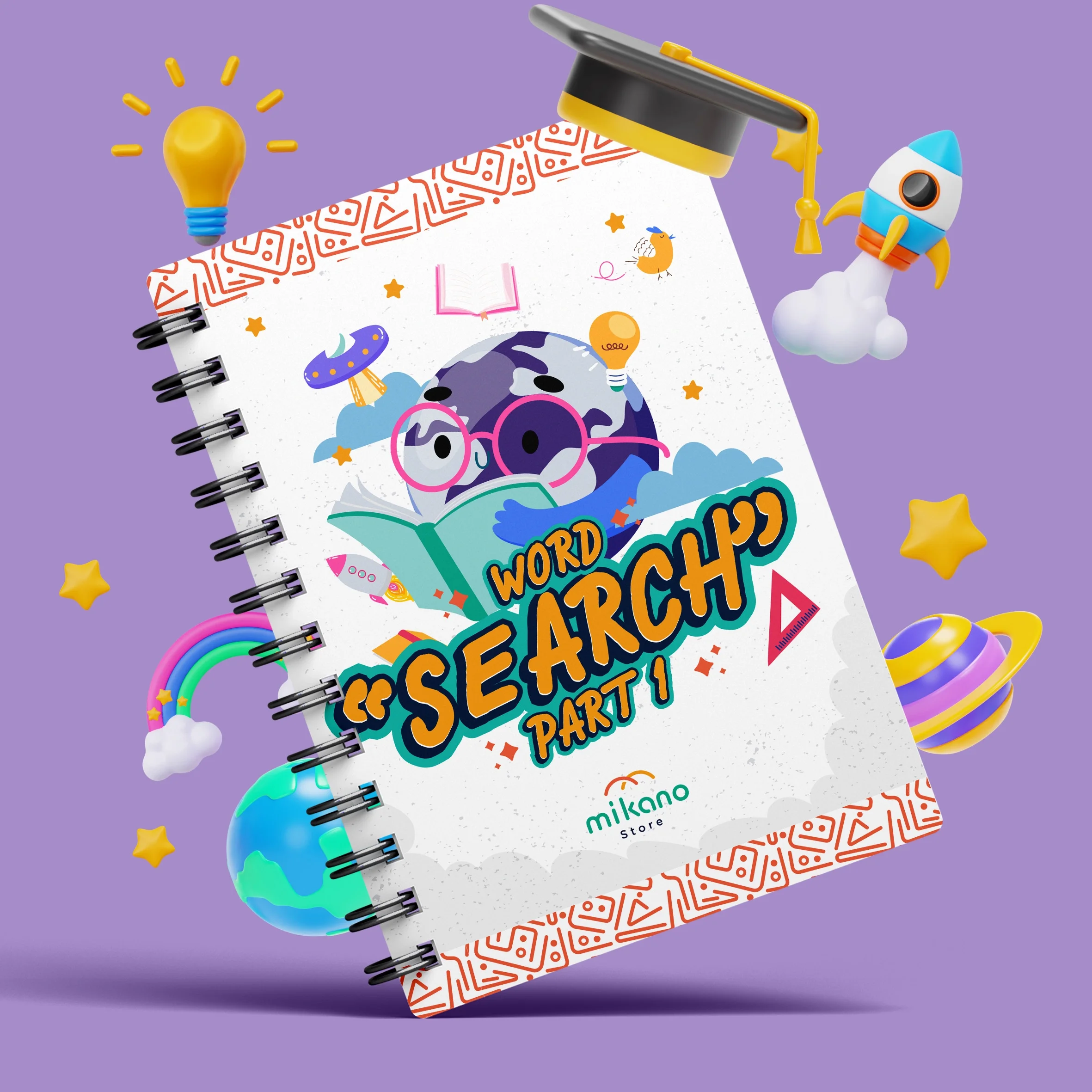 Word Search Printables P1: Homeschool Vocabulary Puzzles (100 A4 Pages) (Digital Download)