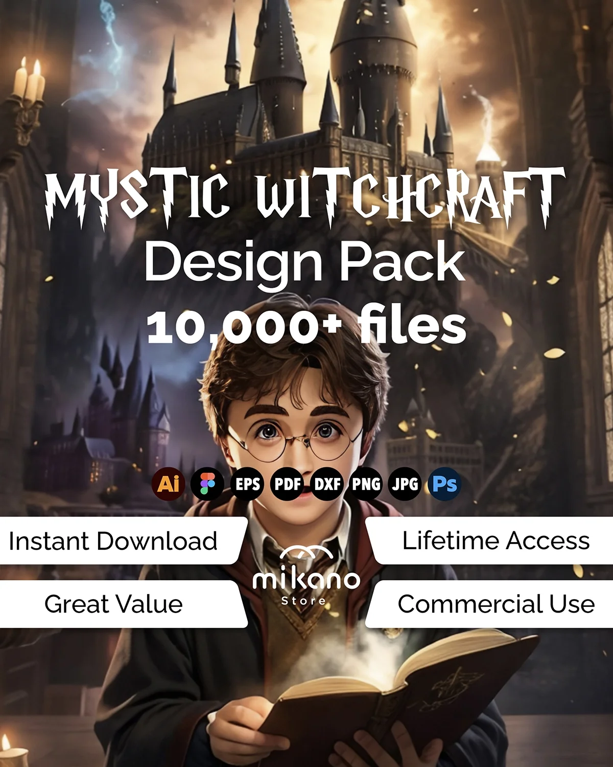 Mystic Witchcraft SVG Bundle, Occult Graphics for Cricut (Digital Download)
