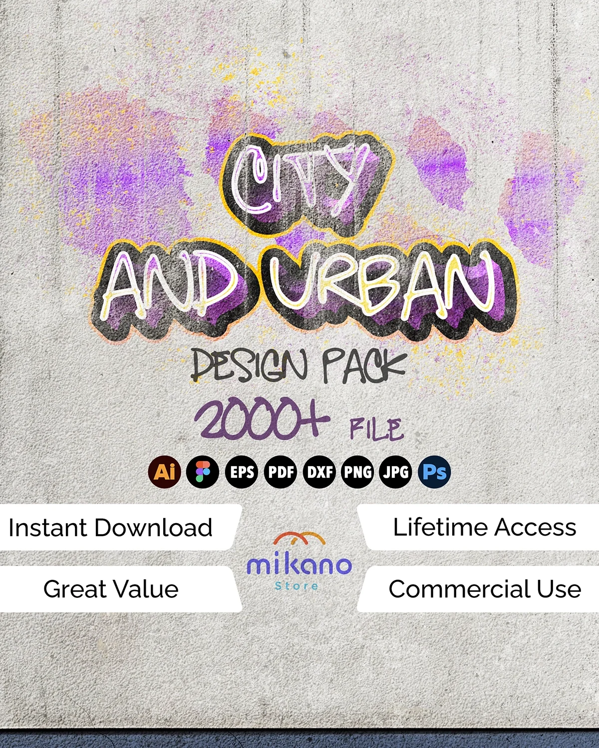 Streetwear SVG Bundle | Urban Graffiti, Hip Hop, Skater Graphics (Digital Download)