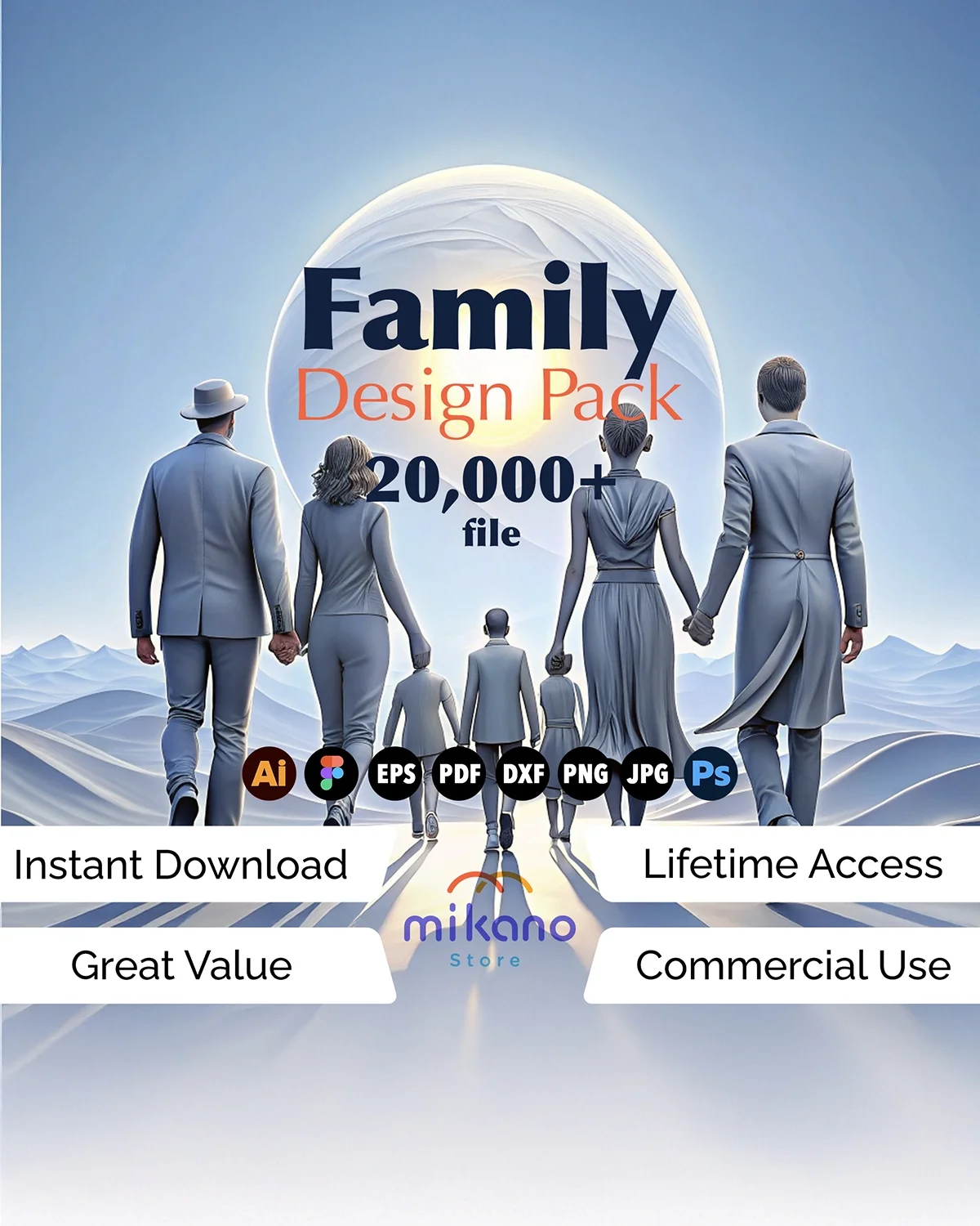 Family SVG Design Bundle, Cricut Canva Graphics (svg, eps, png)