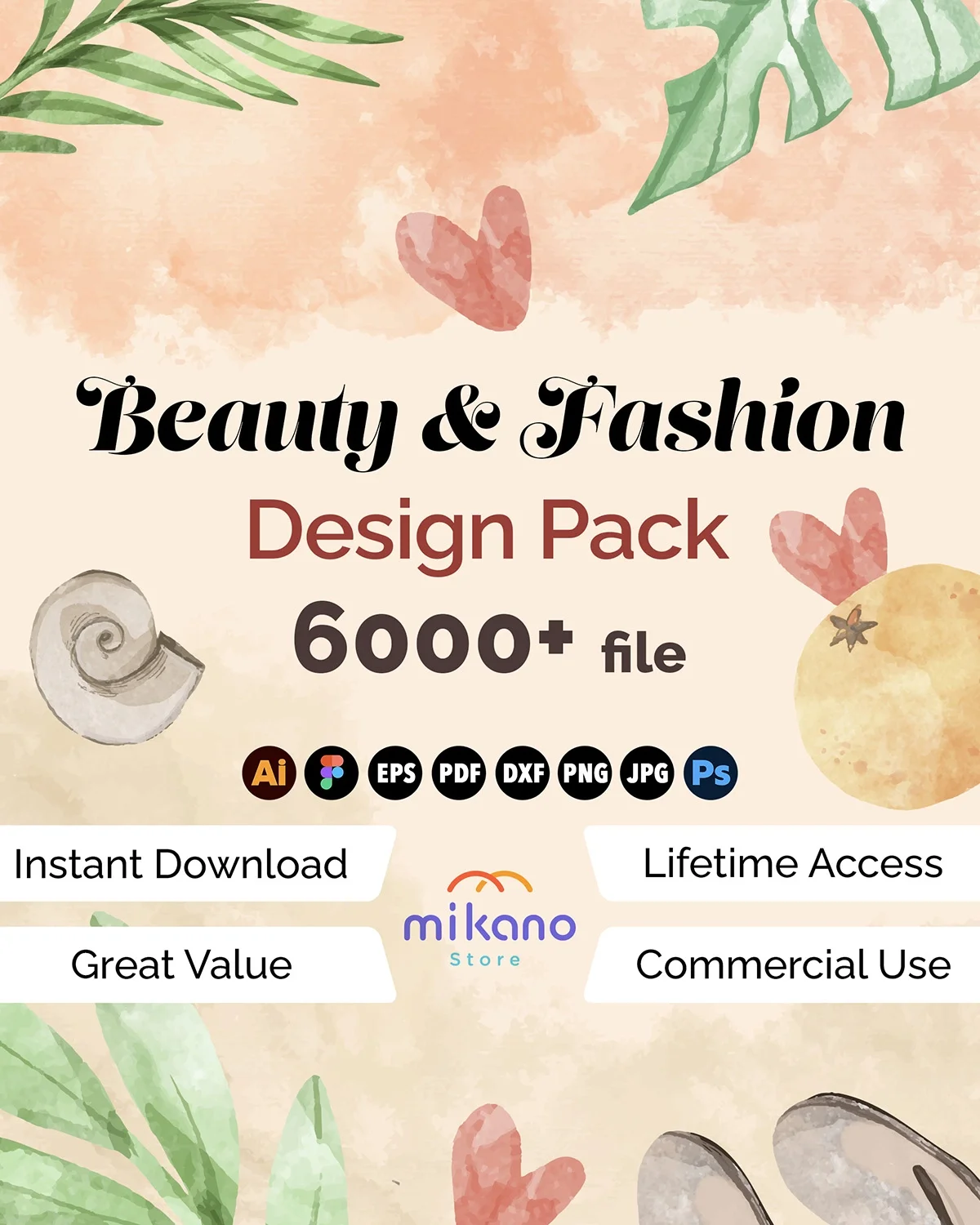 6000+ Fashion Beauty SVG Bundle, Makeup Hair Salon Graphics (Digital Download)