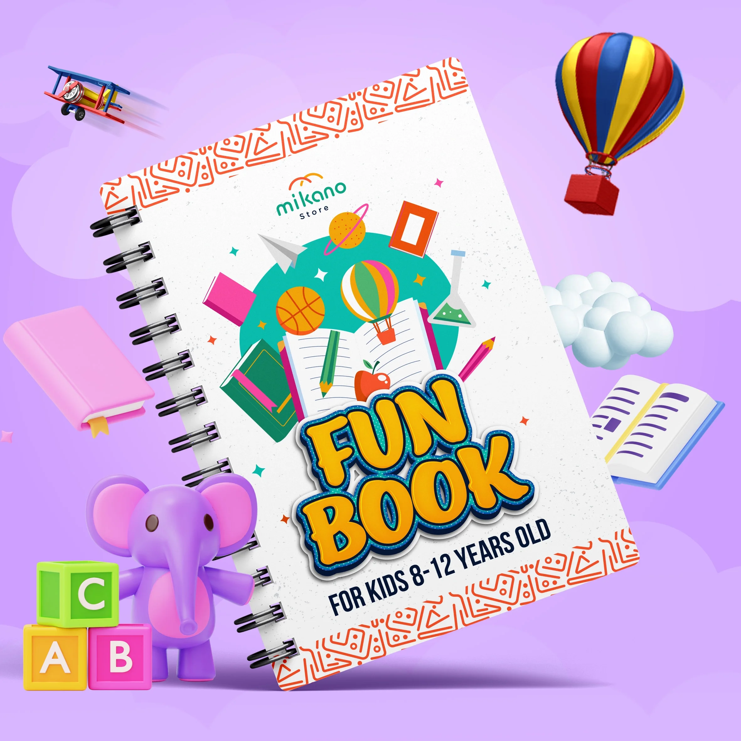 Kids Activity Book: 100+ Printable Puzzle Pages (A4 Digital Download)