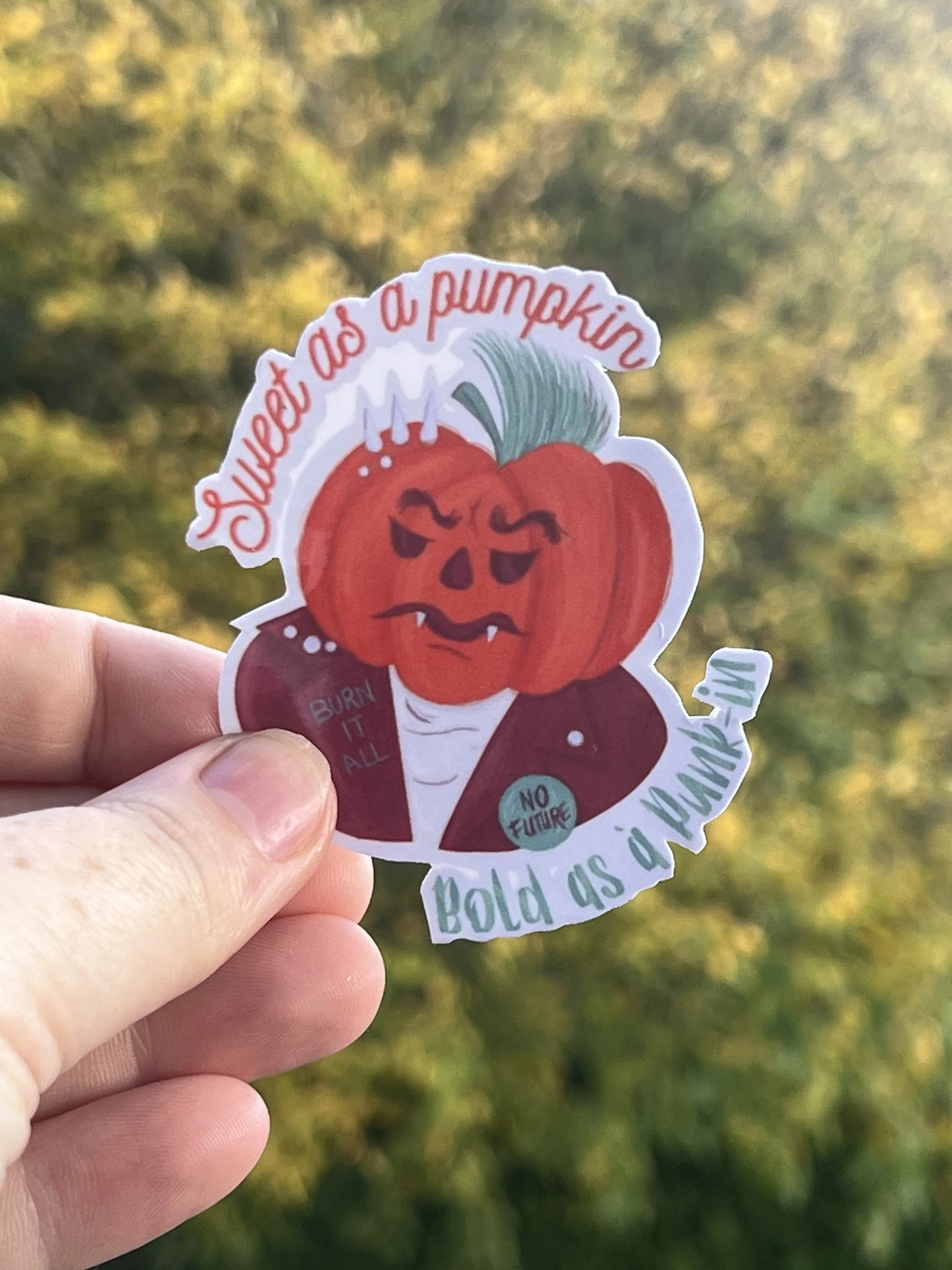 Stickers 🎃 Sweet as a Pumpkin – Bold as a Punk-in