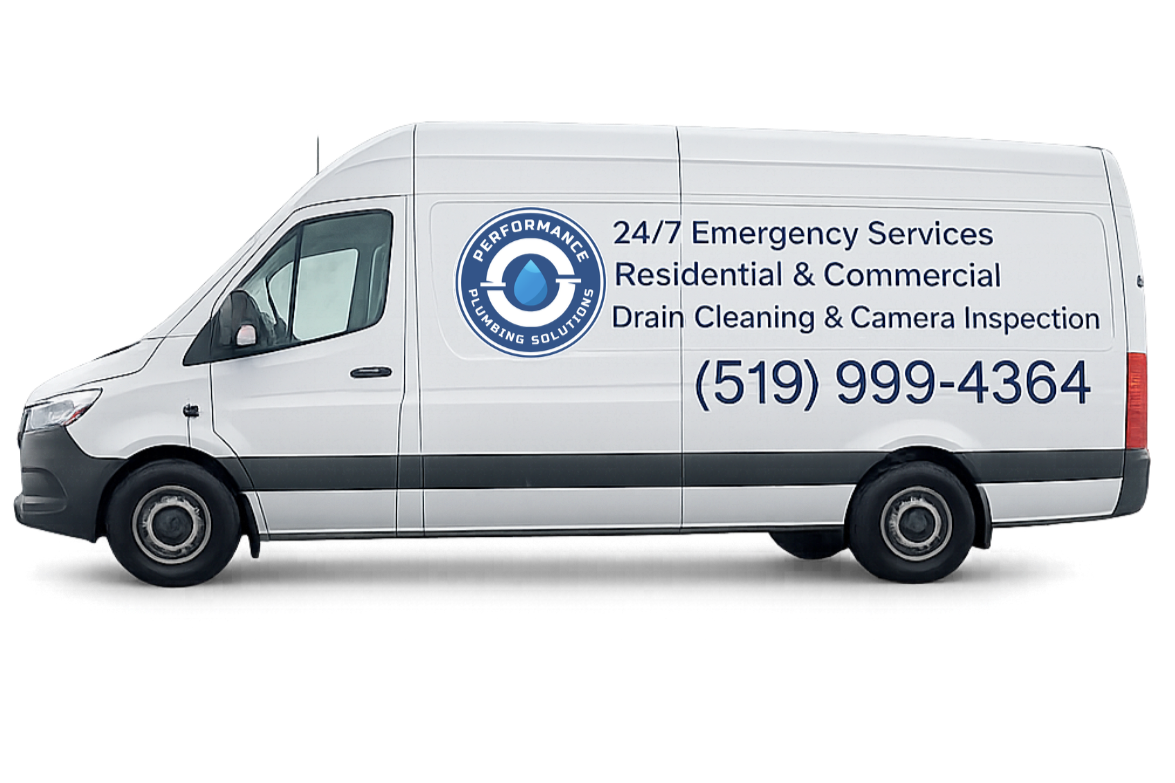 Performance Plumbing Solutions service van serving Southwestern Ontario