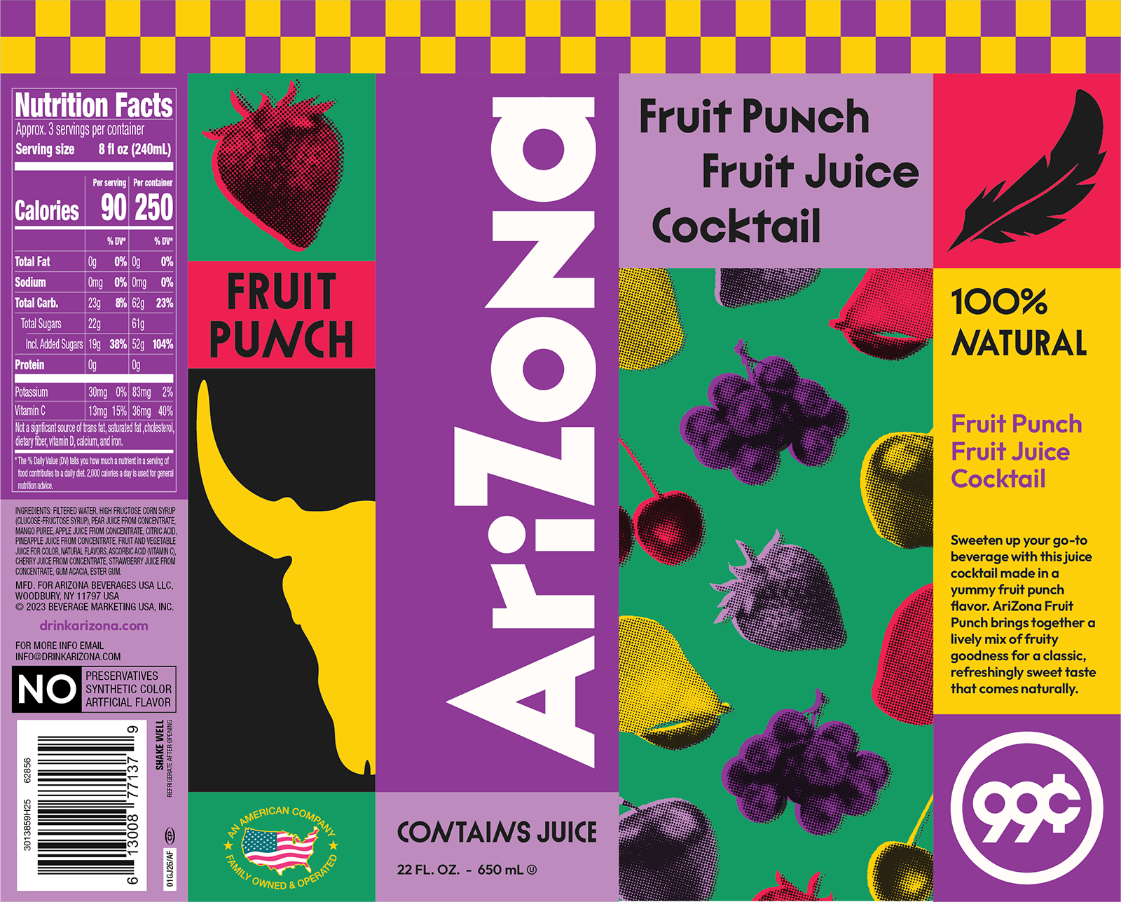 Fruit Punch Juice Cocktail