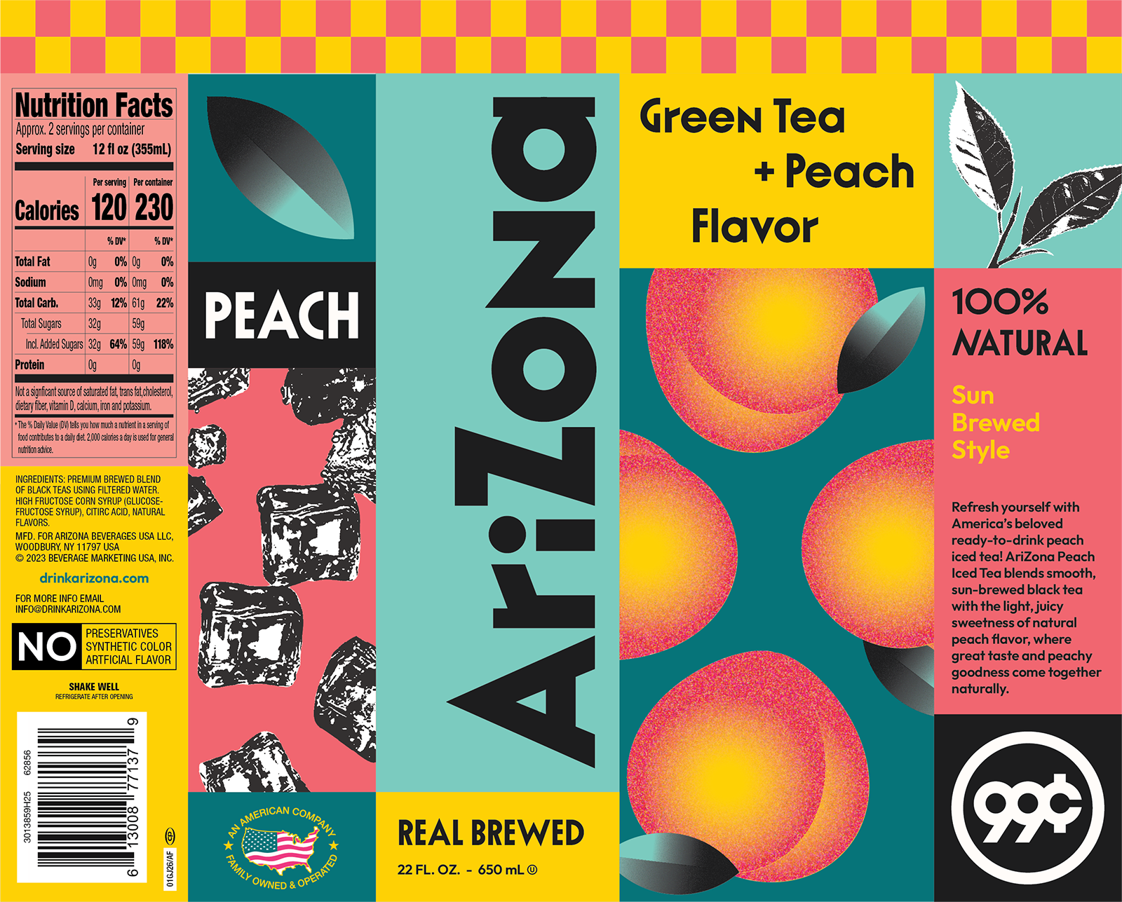 Green Tea with Peach Flavor