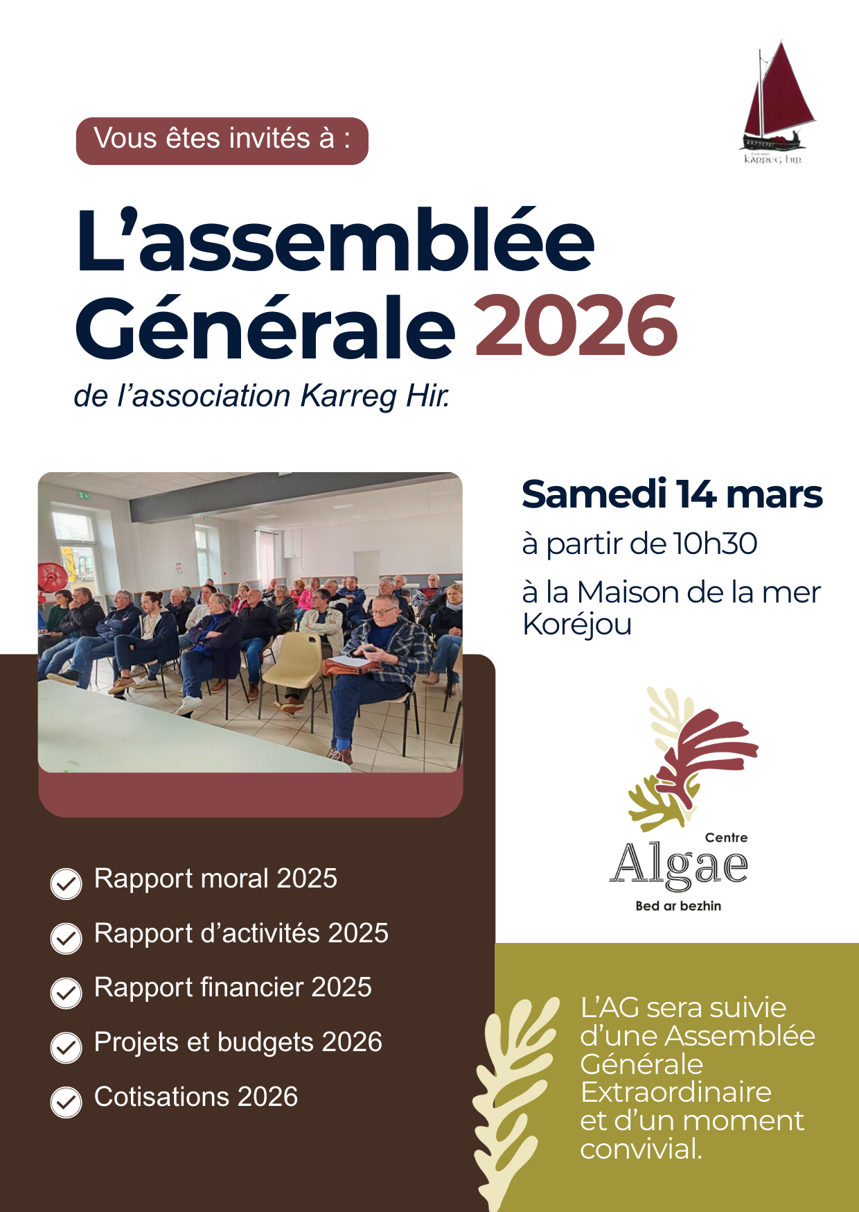 Assemblée générale à la maison de la mer