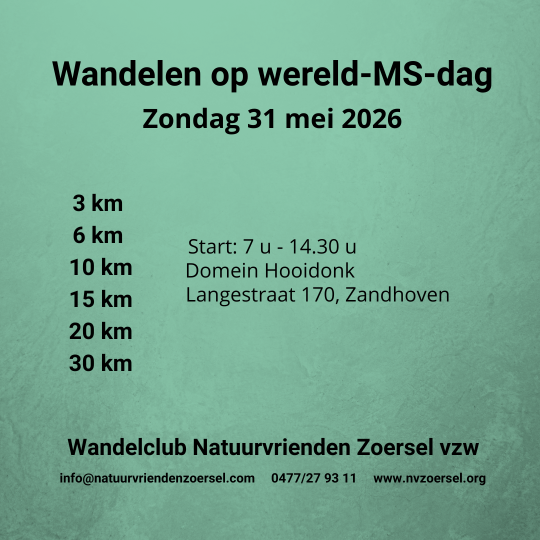 Wandelen op wereld-MS-dag