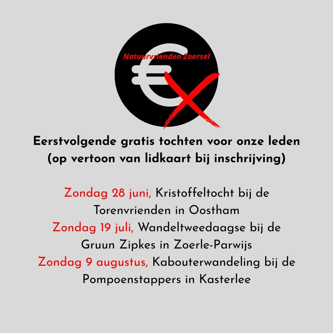 Eerstvolgende gratis wandelingen