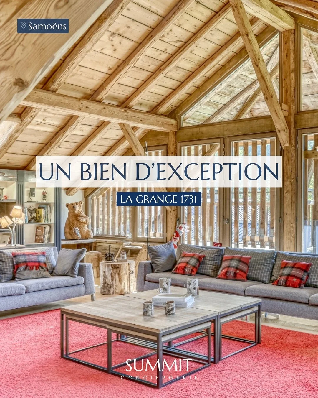La Grange 1731 - ⭐️⭐️⭐️⭐️⭐️

&Eacute;rig&eacute;e en 1731, cette ancienne grange savoyarde r&eacute;nov&eacute;e conjugue authenticit&eacute; et confort moderne.
Chaque d&eacute;tail a &eacute;t&eacute; pens&eacute; pour offrir chaleur, &eacute;l&eac